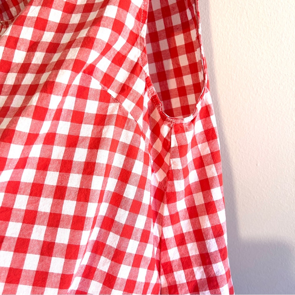 Red Gingham Women's Dress, size 2X - Picture 5 of 7